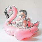 Babyzwemband, Baby Float zwemband Flamingo, Nieuw