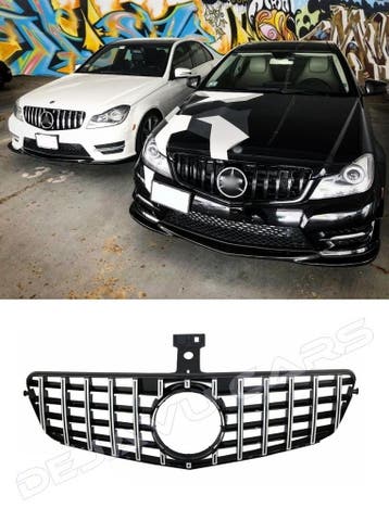 GT-R Panamericana Look Front Grill voor Mercedes Benz C-Klas, Auto diversen, Ophalen of Verzenden