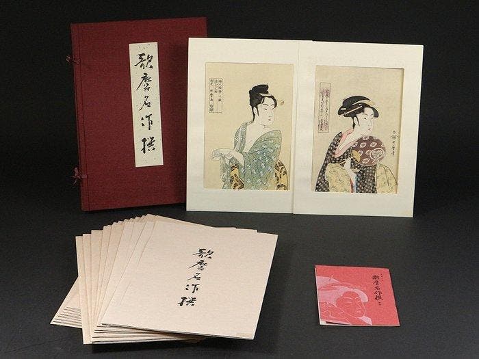 Reproduction Ukiyo-e Box Set - Utamaro Masterpieces, Antiek en Kunst, Antiek | Overige Antiek