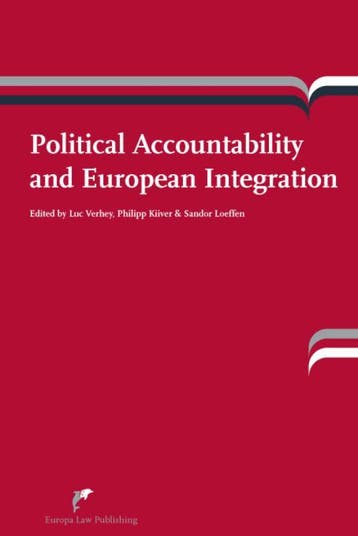 Political Accountability And European Integration |  | Nieuw, Ophalen of Verzenden, Nieuw
