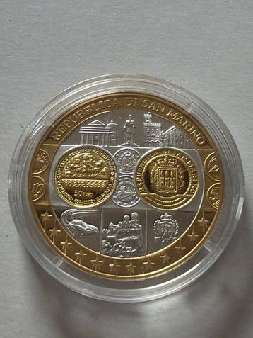 San Marino. Silver medal 2002, European Currency San Marino