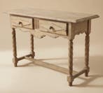 Wandtafel - Hout, Eik - Een vintage consoletafel, Antiek en Kunst