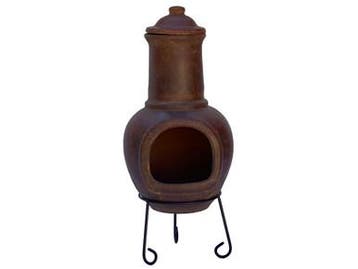 Sol-y-Yo Chimenea Terracotta Tuinhaard (rood, 105 cm), Verzenden, Nieuw