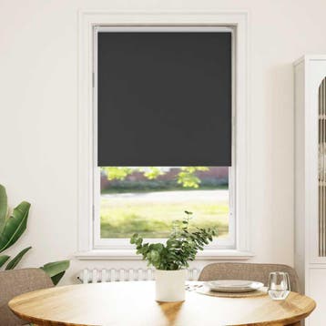 vidaXL Rolgordijn verduisterend 80x150cm stofbreedte 75,7 cm, Verzenden, Nieuw, Zwart