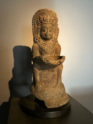 Garuda olielamp - Terracotta - Nepal - Beginselen van de 20e