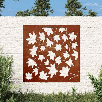 vidaXL Wanddecoratie tuin esdoornbladontwerp 55x55 cm, Verzenden, Nieuw
