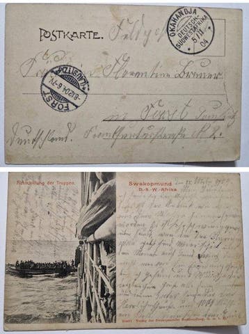 Duits Zuid-West-Afrika 1904 - Ansichtkaart, Gestempeld