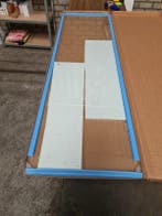 Nisdeur 120 x 200 cm profielloos (B), Ophalen of Verzenden, Nieuw, Glas, Bad