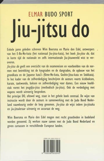 Jiu Jitsu Do / Elmar budo sport 9789038903545 W. Boersma, Boeken, Verzenden, Gelezen, W. Boersma