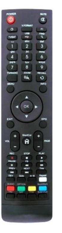 Afstandsbediening Amiko shd-8140, Audio, Tv en Foto, Afstandsbedieningen, Origineel, Nieuw, Ophalen of Verzenden