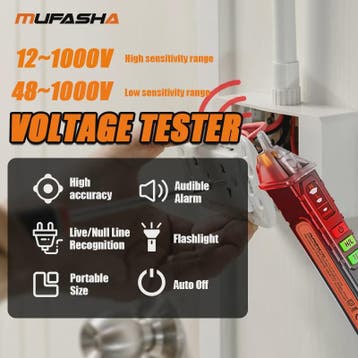Contactloze Spanningsdetector Pen 12-1000V - AC Spanning Tes, Verzenden, Nieuw