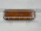 Kapstok - Hout, Chroom - Vintage wandkapstok met houten