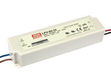 LED driver IP67 transformator 24v 2,5A VDC 60W - 1 Uitgang -, Hobby en Vrije tijd, Elektronica-componenten, Ophalen of Verzenden