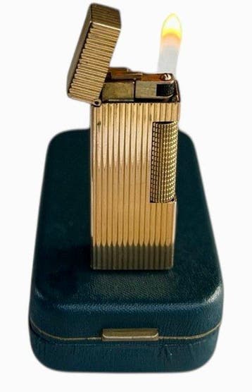 Dunhill - Rollagas Millerighe - Zakaansteker - Verguld, Nieuw