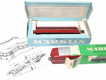 Märklin H0 - 3016, 4018 - Tender locomotief (2) - Spoorbus, Nieuw