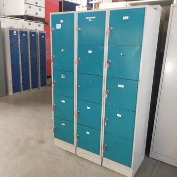 15-deurs Overtoom lockerkast - 185x120x50 cm, Ophalen of Verzenden, Nieuw