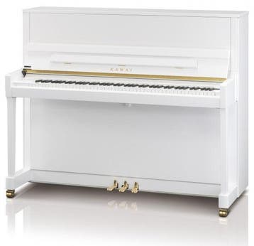 Kawai K-300 ATX3 WH/P messing silent piano, Muziek en Instrumenten, Piano's, Nieuw, Wit, Piano