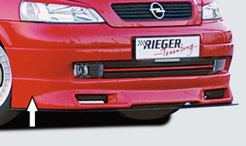 Rieger frontspoiler | Astra G - 3-drs., 5-drs., Sedan, Hatch, Verzenden, Nieuw, Opel