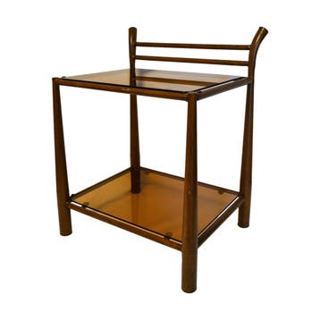 Vintage bijzet tafeltje - Jaren ‘70 - Rookglas, Ophalen of Verzenden, Nieuw
