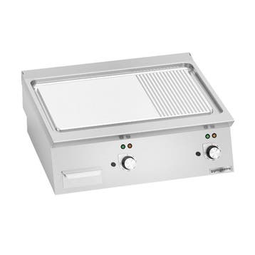 GGM Gastro | Elektrische bakplaat - 9,6kW - Glad/geribbeld -, Verzenden, Nieuw, Kop(pen) en/of Schotel(s)