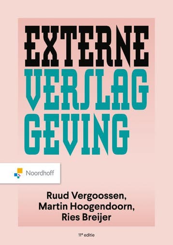 Externe Verslaggeving   11e editie 9789001033613, Verzenden, Zo goed als nieuw
