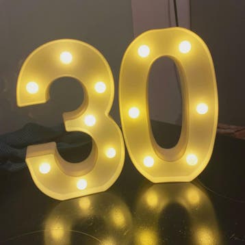 LED Nummer Verlichting - Feestelijke Decoratie voor Verjaard, Verzenden, Nieuw