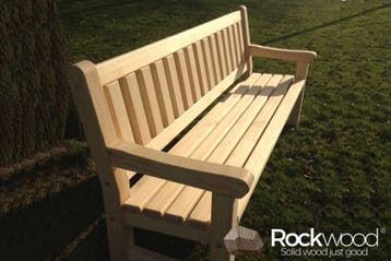 Rockwood® Tuinbank Massief Grenen 2.40m inclusief montage, Ophalen of Verzenden, Nieuw, Hout