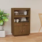 vidaXL buffetkast 67x40x108,5 cm massief grenenhout, Huis en Inrichting, Kasten | Buffetkasten, Verzenden, 100 tot 150 cm, Nieuw