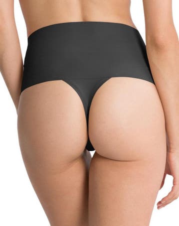 Spanx - Maat M - Undie-Tectable String - Zwart, Kleding | Dames, Ondergoed en Lingerie, Verzenden