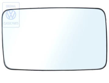 Volkswagen Polo 2 (86C) spiegelglas vlak met draagplaat, Ophalen of Verzenden, Nieuw, Volkswagen