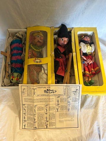 pelham puppets - Figuur - Pelham puppets (4) - Hout, Katoen