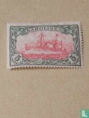 Duitse Koloniën - Karolinen - Keizerlijk jacht   - 1900, Verzenden, Gestempeld