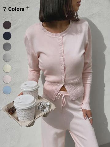 Dames Gebreide Cardigan met Lange Mouwen - Slim Fit & Elegan, Verzenden, Nieuw