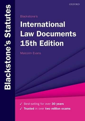 Blackstones International Law Documents, 9780198867081, Boeken, Verzenden, Zo goed als nieuw, HBO