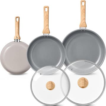 Inductie Pannenset 20-24-28cm | Tweedekansje | OP=OP, Huis en Inrichting, Ophalen of Verzenden, Zo goed als nieuw, Aluminium, Pannenset