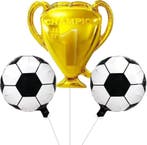 3-delige folie ballonnen set Voetbal Kampioen, Verzenden, Nieuw, Overige typen
