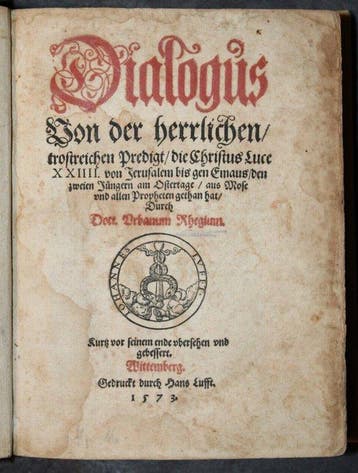 Urbanus Rhegius - Dialogus Von Der Herrlichen Trostreichen