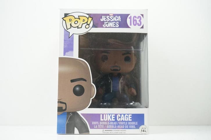 Funko Pop! Vinyl: Marvel - Luke Cage #163 Morgen in huis!, Verzamelen, Poppetjes en Figuurtjes, Zo goed als nieuw, Ophalen of Verzenden