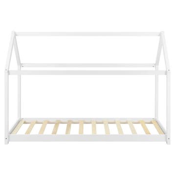 Kinderbed Netstal renen huisbed met matras 80x160 cm wit, Verzenden, Nieuw