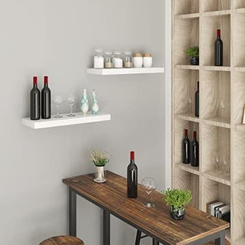 2dekans | Woltu Zwevende Wandplank Premium - Houten Wandrek, Huis en Inrichting, Woonaccessoires | Wandplanken en Boekenplanken