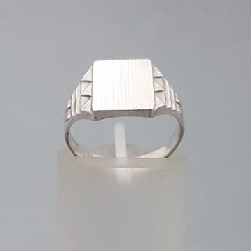 Zilver, Art Deco, Zegelring - Ring