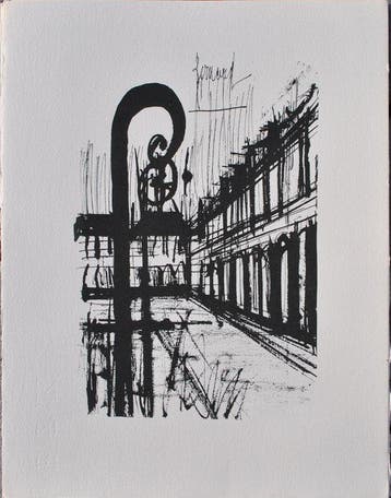 Bernard Buffet (1928-1999) - Paris : Place des Vosges