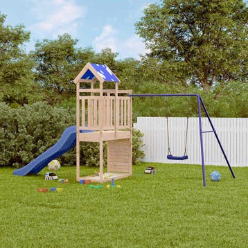 vidaXL Speelhuis massief grenenhout, Kinderen en Baby's, Verzenden, Nieuw