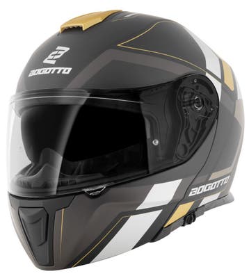 Bogotto FF403 Murata Zwart Gold Systeemhelm, Systeemhelm, Nieuw met kaartje, Overige merken, Heren