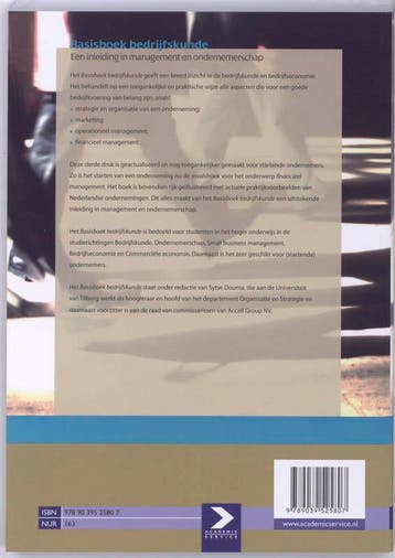 Basisboek bedrijfskunde 9789039525807 Sytse Douma, Verzenden, Gelezen, Sytse Douma