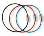 Staaldraad 150 mm armband Staaldraad sleutelring Rood, Verzenden, Nieuw