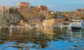 Vincenzo Aprile (1952) - Porto di Sorrento (Costiera, Antiek en Kunst