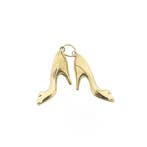 Gouden hanger van twee pumps (Hanger of bedel), Ophalen of Verzenden, Gebruikt, Goud, Overige merken