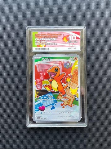 Pokémon - 1 Graded card - Charmander Promo card - ACE 10, Nieuw