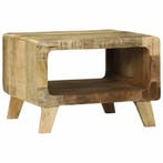 vidaXL Salontafel Bruin 50 x 50 x 35 cm Massief Mango Hout, Verzenden, Nieuw, 50 tot 100 cm, Minder dan 50 cm